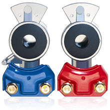 Load image into Gallery viewer, boeray Aluminum Emergency Gladhand Universal Glad Hands Air Hose Brake Coupling Service Handshake Set for Truck Semi Trailer RVs 1pcs Red 1pcs Blue