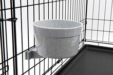 Load image into Gallery viewer, Lixit Quick Lock Removable Dog Kennel Bowls for Wire and Soft Sided Crates (40oz Wire Crate, Granite)