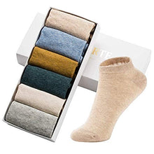 Load image into Gallery viewer, MAGIARTE Womens Ankle Socks Soft Pure Cotton Low Cut Athletic Casual Mutil Color No Show Socks for Women 6-Pack (color #00)