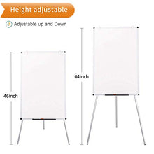 Load image into Gallery viewer, VIZ-PRO Light Melamine Tripod Whiteboard/Flipchart Easel, 24" W x 36" L
