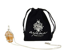 Load image into Gallery viewer, Citrine Gemstone Pendant Necklace - Natural Crystal Healing | Stone of Joy, Wealth and Abundance| Energizes Solar Plexus and Navel Chakras| Jewelry for Men & Women