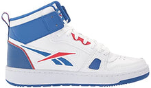 Load image into Gallery viewer, Reebok Unisex Resonator Mid Basketball Shoe, White/Vector Blue/Vector Red, 10.5 US Men
