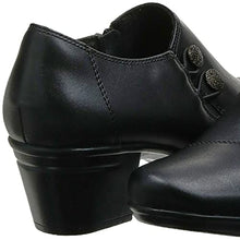 Load image into Gallery viewer, Clarks womens Emslie Warren Slip On Loafer, Black Leather, 7.5 US