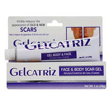 Load image into Gallery viewer, Gelcatriz Scar Treatment Gel | Scar Removal Gel for Diminishing the Visible Appearance of Acne Scars, Surgery Scars, Stretch Marks, Cuts & Scrapes, and more; 1 Ounce Tube