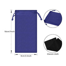 Load image into Gallery viewer, 25 Pieces Microfiber Case Pouch Bag Glasses Sunglasses Case Soft Pouch with Eyeglass Cleaning Cloth (Multicolor 1)