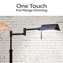 Load image into Gallery viewer, O'Bright LED Pharmacy Floor Lamp and Table Lamp Bundle, 12W LED, Full Range Dimming, 360 Degree Swing Arms, Reading Lamp, Task Lamp for Craft Work and Sewing, Black