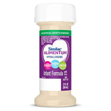 Load image into Gallery viewer, Similac Alimentum, 48 Count, Hypoallergenic Infant Formula, for Food Allergies and Colic, Starts Reducing Excessive Crying Within 24 Hours, Corn-Free & Lactose-Free, Ready-to-Feed, 2-fl-oz Bottle