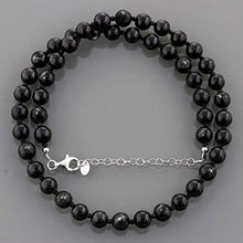 Load image into Gallery viewer, Gemshiner Black Star Necklace for Women Natural Black Star Diopside Gemstone Beads with 925 Sterling Silver 50 Chain Jewelry Necklace for Girls,Mom,Birthday