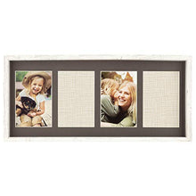 Load image into Gallery viewer, Gallery Perfect 17FW1938 Rustic Collage Gallery Wall Kit Picture Frame Set, Multi Size - 4" x 6", 5" x 7", White, 9 Piece