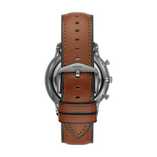 Load image into Gallery viewer, Fossil Men's Neutra Quartz Stainless Steel and Leather Chronograph Watch, Color: Smoke, Amber (Model: FS5512)