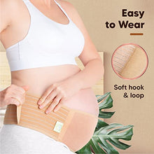 Load image into Gallery viewer, KeaBabies Maternity Belly Band for Pregnancy - Soft & Breathable Pregnancy Belly Support Belt - Pelvic Support Bands - Tummy Band Sling for Pants - Pregnancy Back Brace (Classic Ivory, One Size)