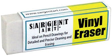 Load image into Gallery viewer, Sargent Art Plastic 20 White Vinyl Erasers, 2-1/4" x 3/4" x 3/8" ea