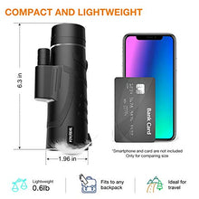 Load image into Gallery viewer, Monocular Telescope - 12X50 High Power 【HD Monocular for Bird Watching】 with Smartphone Holder & Tripod IPX7 Waterproof Monocular Made by Hyper FMC BAK4 Prism & Eco-Friendly Materials