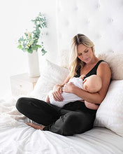 Load image into Gallery viewer, Kindred Bravely Everyday Maternity Joggers (Black, Small) & Emmaline Maternity & Nursing Robe (Grey, Small/Medium) Bundle