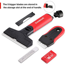 Load image into Gallery viewer, Goldblatt 2 Piece Razor Blade Scraper Set with 15-piece Blades & Goldblatt 2 Piece Drywall Corner Tool Set - Inside & Outside Corner Knife
