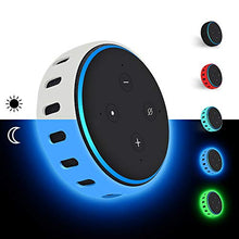 Load image into Gallery viewer, Silicone Case for Amazon Echo Dot 3rd Generation, Smart Speaker Cover Protective Holder Skin Sleeve Stand Light Weight Soft Shockproof Cases Accessories Protector-Glow Blue