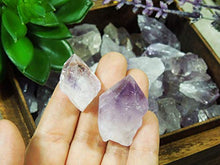 Load image into Gallery viewer, 1/2 lb Amethyst Points Stones Bulk - Raw Natural Crystals - Bulk Gemstones - for Jewelry Making, Wicca, Reiki, Crystal Healing, Wire Wrapping