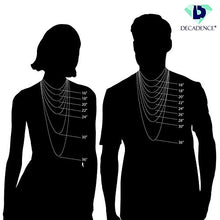 Load image into Gallery viewer, 14K Two Tone Solid Gold 13.50mm Cuban White Pave Diamond Cut Chain | 28" Necklaces | Italian Gold Cuban Necklaces for Men and Women