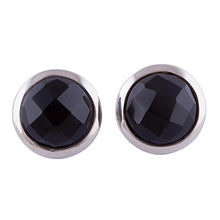 Load image into Gallery viewer, NOVICA Obsidian .925 Sterling Silver Drop Earrings 'Sweet Rings'
