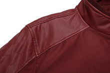 Load image into Gallery viewer, Tanming Men's Casual Slim Fit Lightweight Zip Up Softshell Bomber Jacket (XX-Large, Red)