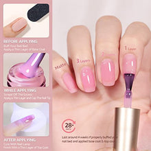 Load image into Gallery viewer, GAOY 23 Pcs Jelly Gel Nail Polish Kit, Nude Clear Pink Colors Gel Polish Set with Glossy & Matte Top Coat and Base Coat for Nail Art DIY Manicure and Pedicure at Home