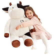 Load image into Gallery viewer, IKASA Giant Cow Stuffed Animal Jumbo Cow Plush Toy (White, 30 inches)