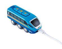 Load image into Gallery viewer, Hape Remote Control Engine Train | Kids Railway Toy, App or Button RC Vehicle with 5 Playable Sounds, Rechargeable Battery Feature, Blue