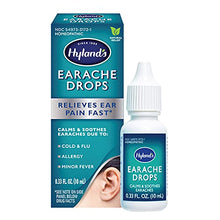 Load image into Gallery viewer, Ear Drops for Swimmers Ear and Allergy Relief for Kids and Adults by Hyland's, for Clogged Ears, Earaches, Fast Natural Homeopathic Pain Relief, 0.33 Ounce
