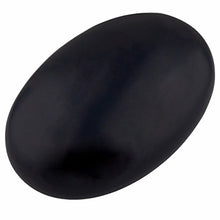 Load image into Gallery viewer, rockcloud Oval Worry Stones,Palm Pocket Energy Stone,Healing Crystal with Velvet Bag,Black Obsidian