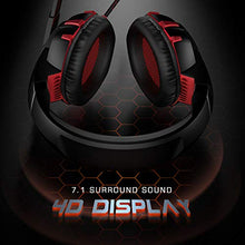 Load image into Gallery viewer, RUNMUS Gaming Headset Xbox One Headset with 7.1 Surround Sound, PS4 Headset with Noise Canceling Mic & LED Light, Compatible with PC, PS4, Xbox One Controller(Adapter Not Included)