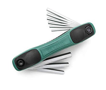 Load image into Gallery viewer, SATA 9-Piece SAE Folding Hex Key Set with Alloy Steel Construction and Ergonomic Dual Material Comfort Grip - ST09122SJ