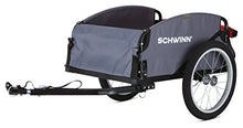 Load image into Gallery viewer, Schwinn Day Tripper Cargo Bike Trailer, Folding Frame, Quick Release Wheels, Red/Grey