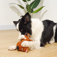 Load image into Gallery viewer, Napojoy Plush Dog Toy, Stuffed Dog Toys for Small Medium Large Dogs, Squeaky Dog Chew Toy with Crinkle Paper, Outdoor Puppy Toys Interactive Tough Rope Toys
