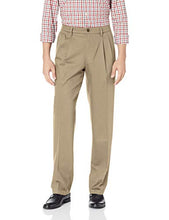 Load image into Gallery viewer, DOCKERS Men's Classic Fit Signature Khaki Lux Cotton Stretch Pants-Pleated (Regular and Big & Tall), timber wolf, 38W x 32L
