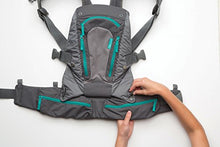 Load image into Gallery viewer, Infantino Carry On Baby Carrier with 6 Pockets for Diapers, Wipes, Pacifier, Phone & Keys and Ergonomic Seat