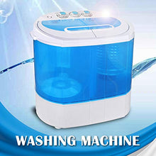 Load image into Gallery viewer, ZenStyle Portable Washer Compact Twin Tub 9.9 LB Mini Top Load Washing Machine Washer/Spinner w/ 6.57 FT Inlet Hose
