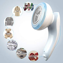 Load image into Gallery viewer, COOLKESI Upgrade Rechargeable Lint Remover & Fabric Shaver, 3-Leaf Stainless Steel Blades Lint Shaver Defuzzer Pill Fuzz Remover for Clothes, Dryer, Couch, Blanket, Sweater, Furniture