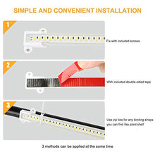 Load image into Gallery viewer, Mosthink LED Plant Grow Light Strips Full Spectrum for Indoor Plants with Auto ON / Off Timer, 48 LEDs / 4 Dimmable Levels, Sunlike Grow Lamp for Hydroponics Succulent, 2 Pack