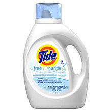 Load image into Gallery viewer, Tide Free & Gentle Liquid Laundry Detergent, 64 loads
