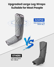 Load image into Gallery viewer, Renpho Leg Massager for Circulation and Relaxation, Foot and Calf Massager Machine with 5 Modes 4 Intensities, Gifts for Men Women Dad Mom, Over Wide Size Leg Wraps Home Use