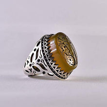 Load image into Gallery viewer, Yellow Yemeni Aqeeq Ring | US Size 10