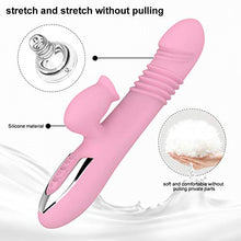 Load image into Gallery viewer, Telescopic Toys Thrusting Viberate Sexy Waterproof Sucking Massage Rocking Adults Adult Toys Whisper Quiet Heatng 360°Rotating G Spotter Toys Perfect Travel