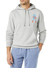 Load image into Gallery viewer, Amazon Essentials Men's Disney Star Wars Marvel Fleece Pullover Hoodie Sweatshirts, Marvel Captain America, Large