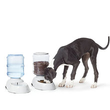 Load image into Gallery viewer, Amazon Basics Gravity Pet Food Feeder and Water Dispenser Bundle, Large (2.5-Gallon Capacity)