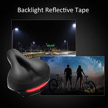 Load image into Gallery viewer, Comfortable Bike Seat Bicycle Saddle Thickening of The Memory Foam Waterproof Replacement Leather Bike Saddle on Your Mountain Bike for Women and Men with Big Bottoms