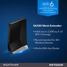 Load image into Gallery viewer, Netgear Nighthawk WiFi 6 Mesh Range Extender EAX80 AX6000 Dual-Band Wireless Signal Booster & Repeater , BLK(Renewed)