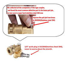 Load image into Gallery viewer, Meteor Blast Quick Connecting Pivoting Coupler Attachment 120 Degree with 5 Angles and Safety lock for Pressure Washer Spray Nozzle , Cleaning Hard to Reach Area Max 5000 PSI 1/4 Inch Plug