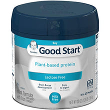 Load image into Gallery viewer, Gerber Good Start Plant Based Protein & Lactose Free Non-GMO Powder Infant Formula, Stage 1, 20 Ounces