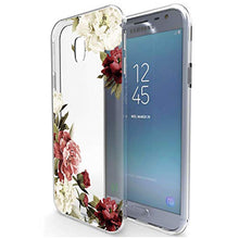 Load image into Gallery viewer, for Samsung Galaxy J3 2018 Case, J3V J3 V 3rd Gen, Express Prime 3, J3 Star, J3 Achieve, Amp Prime 3, Ueokeird Slim Shockproof Clear Floral Pattern Soft Flexible TPU Phone Cover (Blossom Flower)