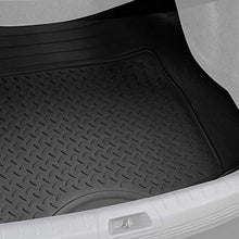 Load image into Gallery viewer, BDK-MT-785 Heavy Duty Cargo Liner Floor Mat-All Weather Trunk Protection, Trimmable to Fit & Durable HD Rubber Protection for Car SUV Sedan Auto - Black